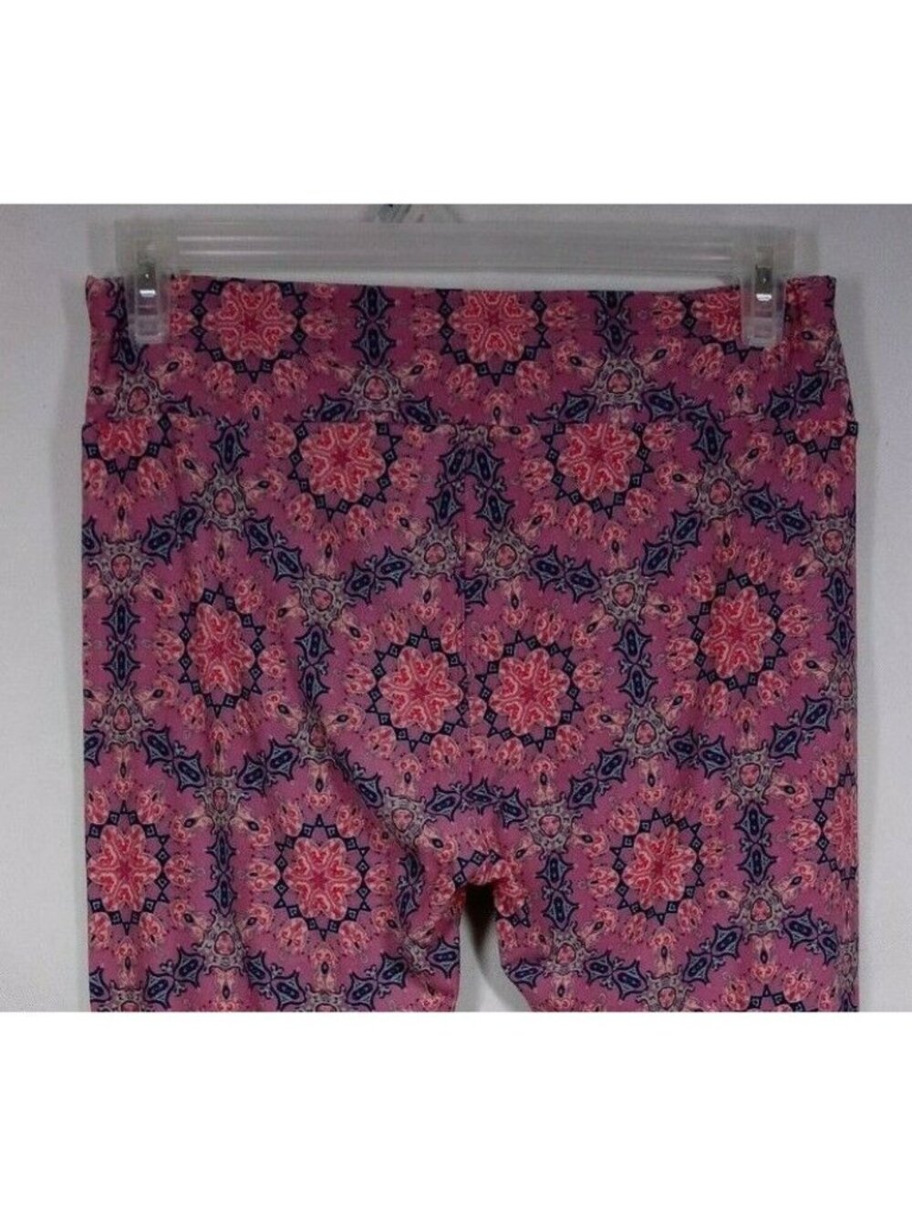 New LuLaRoe Tall & Curvy Leggings Pink, Black, & Blue With Fun Floral Designs